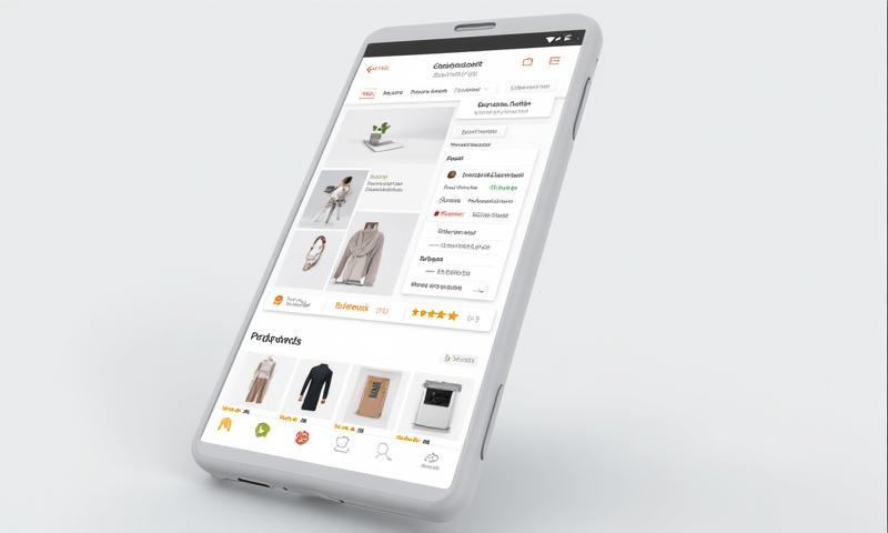 Screenshot of a mobile e-commerce product listing page
